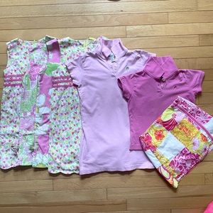 7 Piece Lot of white label Lilly Pulitzer Girls size 6 and 6X
